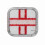 Medizinisches Stickpatch - 5x5cm mit Klettverschluss 8