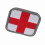 Medizinisches Stickpatch - 5x5cm mit Klettverschluss 11