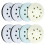 Placas de lixa de espuma 8Pack para lixadora orbital, lixadora orbital de 5 polegadas e 8 furos, almofada de espuma surfprep 1