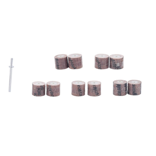 10Pcs 15Mm Δίσκος τροχού ταινίας λείανσης 80/120/240/320/600Grit Περιστροφικά εργαλεία για Dremel 2