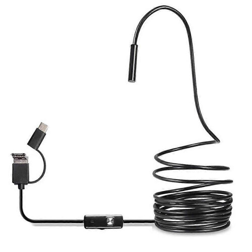 USB Endoscope Type C Borescope for OTG Android Phone 7mm Inspection Snake Camera,3.5M Soft Cable