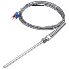 Stalen temperatuurprobe Pt100 RTD Sensor Kabel 2M 98 mm 3 Draden -50 400 Celsius