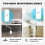 Tuya Wasserlecksensor WLAN Flutwasserlecksensor Hausschutz-Alarmsystem Smart Life APP Steuerung 4