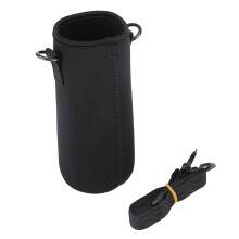 Water Bottle Sleeve Carry Pouch for Hiking, Camping, Fishing - Black #1-3