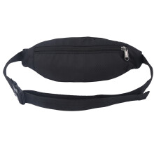 Men Women Workout Waist Belt Bag for Running Cycling Gym Nylon Pack Black