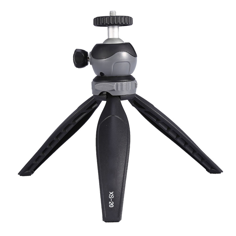Mini Tabletop Tripod With 360 Rotating Ball Head, Lightweight, & Black/Gray 9411392879647