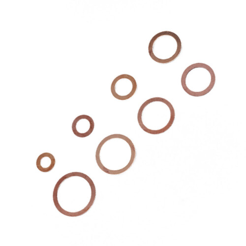 Assorted Copper Sump Plug Washers Set For Car Generators And Machinery\‘