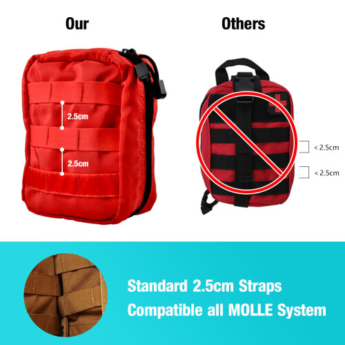 First Aid Medical Bag Pouch Backpack 900D Waterproof Compact 20cm 2