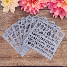7pcs Felt Applique Mold & Needle Felting Template Set for Beginners DIY