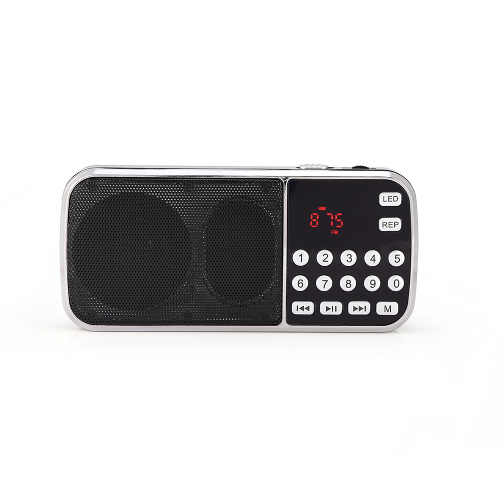 Portable Digital Audio Player 800Mah Lithium, 3W Speaker, Led Flashlight Black 4941393008173