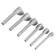 V Shape Leather Punch 6pcs Set for Belt Ends 15-40mm DIY Craft Leather Tool