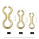 200PCS Brass Sinker Wire Eye for DO-IT Molds, Small/Medium/Large 1