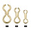 200PCS Brass Sinker Wire Eye for DO-IT Molds, Small/Medium/Large 5