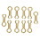 200PCS Brass Sinker Wire Eye for DO-IT Molds, Small/Medium/Large 6