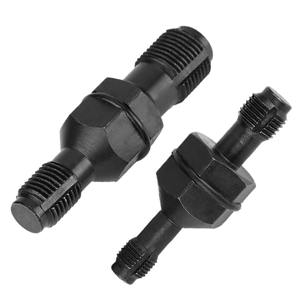 2Pcs Carbon Steel Spark Plug Thread Insert Tap Set M10x1.0 & M12x1.25 8481393013389