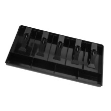 Five Grids Cash Drawer Insert Coin Tray 40.5*24.5*3.5cm Black
