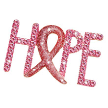 Broche de lettres roses ornée de diamants à la mode,-2