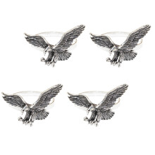 Antique Style Hawks Napkin Clip Unique Alloy Rings-silver