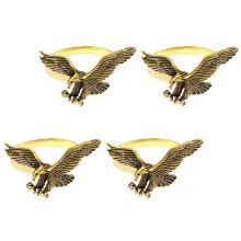 Porte-serviettes Hawks fabriqués à la main, accessoire de-or