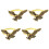 Porte-serviettes Hawks fabriqués à la main, accessoire de-or 1