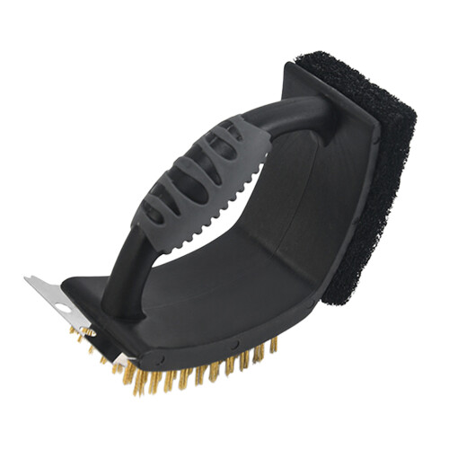 Space Saving 3 Function Grill Cleaning-Black Copper wire brush