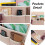 Multifunctional Sofa Armrest Organiser Couch Armchair-Dark Grey 6