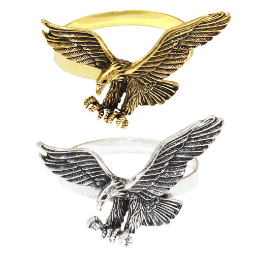 Handcrafted Hawks Napkin Holders Premium Alloy Kitchens-silver 1