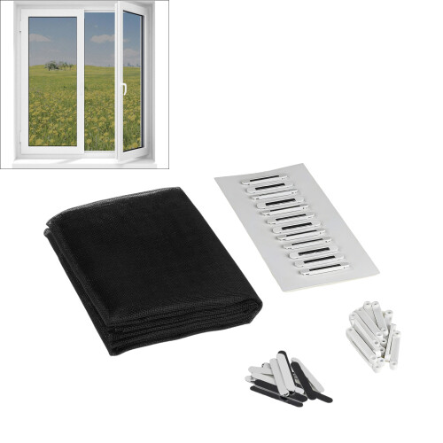 DIY Customizable Magnetic Window Screen Fiberglass Mesh-White 2