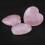 Set of 4 Rose Quartz Hearts 1
