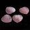 Set of 4 Rose Quartz Hearts 1