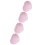 Pink Crystal Heart Stones 4pc 13