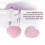 Pink Crystal Heart Stones 4pc 18