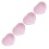 Pink Crystal Heart Stones 4pc 12