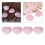 Rose Quartz Heart Stone Set 4 1