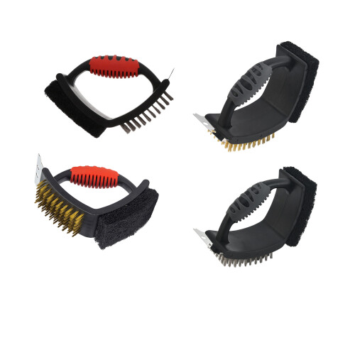Professional Grill Grate Brush With-Black Copper wire brush 1