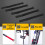 5Pcs Bicycle Handlebar Tie Straps Adjustable Nylon Cycling Accessories Black 7