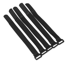 5Pcs Bicycle Handlebar Tie Straps Adjustable Nylon Cycling Accessories Black