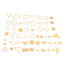 Australian 54PCS Clear Acrylic Stencil Set for Leather Craft Quilting Sewing