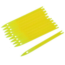 10 Stück gelbe Plastik-Fischernetzreparatur Nadelshuttles Bobbin 2#