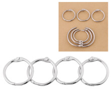 Metal Hinged Ring Binder Clips 20PCS 25mm Scrapbook Loose Leaf Organizer