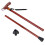 Metal Multi-Function Telescopic Cane with Built-in Light, Rosewood Color 2