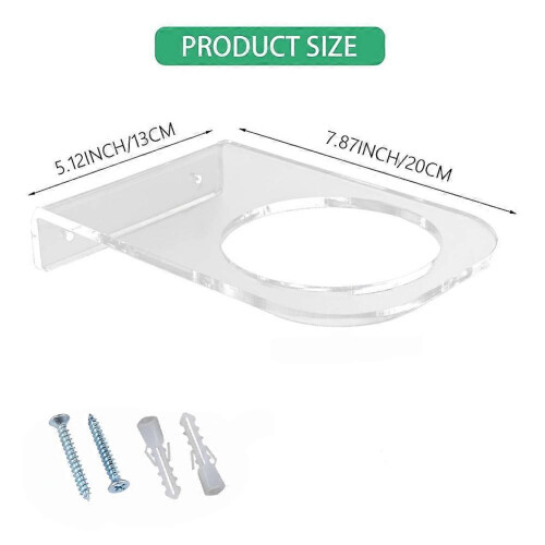 4 Pack Basketball Holder Wall Mount Ακρυλικό ράφι οθόνης ποδοσφαίρου Αόρατο διαφανές ράφι 1