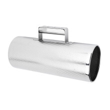 Metal Guiro Percussion Instrument 5*12.8'' Stainless Steel with Scraper