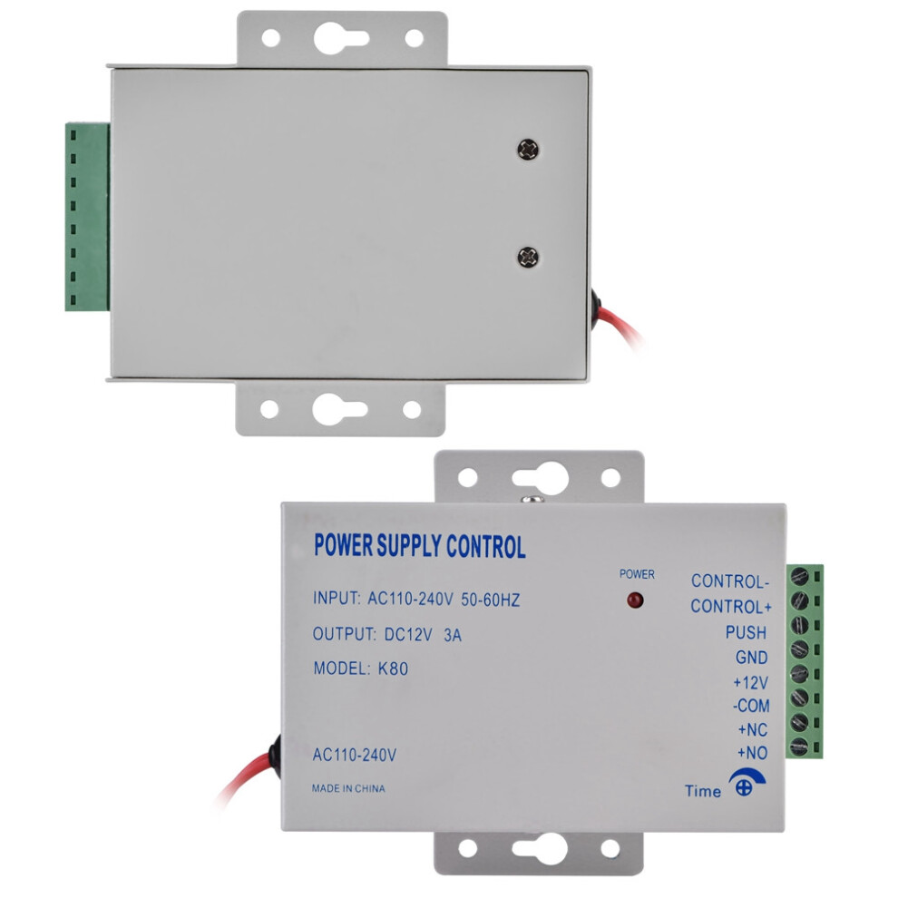 Ac110-240V To Dc12v 3A Power Supply Controller For Door Access System 8411392892913
