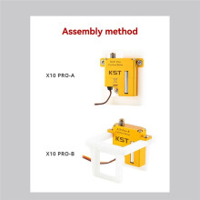 KST X10 Pro Standard Digital Servo High-Voltage High-Torque 11KG Metal Gear for Fixed Wing Gliders and Model Rudders B