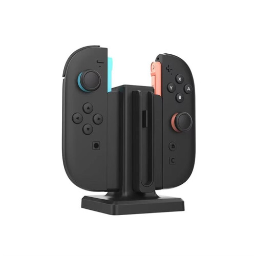 Charging Dock for   2 - Compatible with 4 Joycons, Efficient Charging Station, Essential Gaming Accessory 1