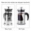 Compact 350ml Coffee Press, Borosilicate & Steel 4