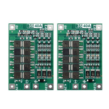 2 Stuks 3S 40A voor Schroevendraaier 12V Li-Ion 18650 Bms Batterijbeschermingsbord Pcm met Balance Liion Batterijcelmodule