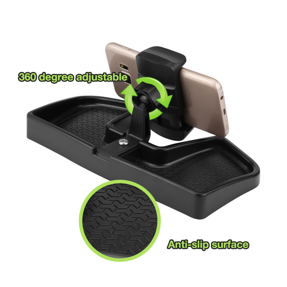 360 Rotating Cell Phone Dashboard Mount For Jeep Renegade 2014-2017 - Black 8411392894528