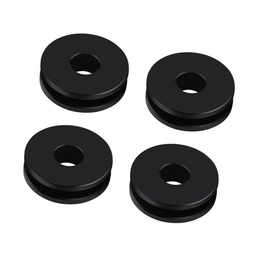 4 Black Windscreen Bushings for Harley FL Models 2